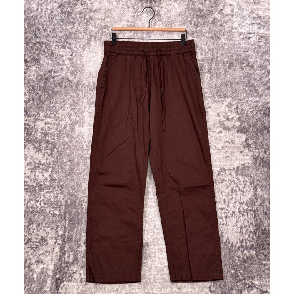 Perte D'ego Cotton Drawstring Pants Medium Mens Brown Resort